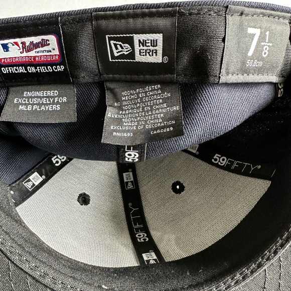 Men's New Era New York Yankees Authentic Collection 5950 Fitted (Navy // White) - Picture 3 of 7